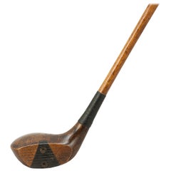 Antique Hickory Driver Golf Club by Alex Patrick, Leven, Scotland