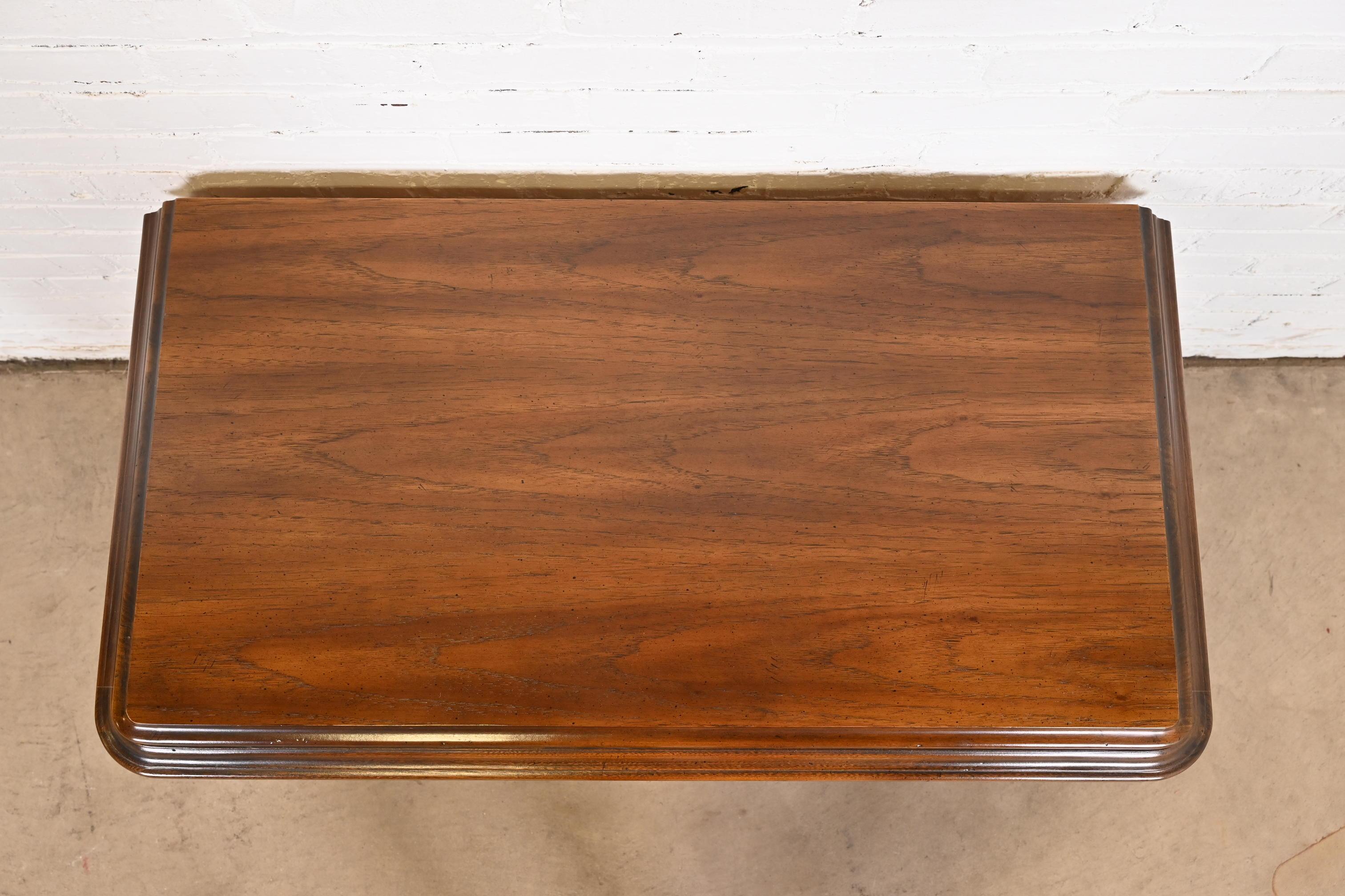 Hickory French Provincial Louis XV Carved Walnut Bombay Chest or Commode For Sale 3