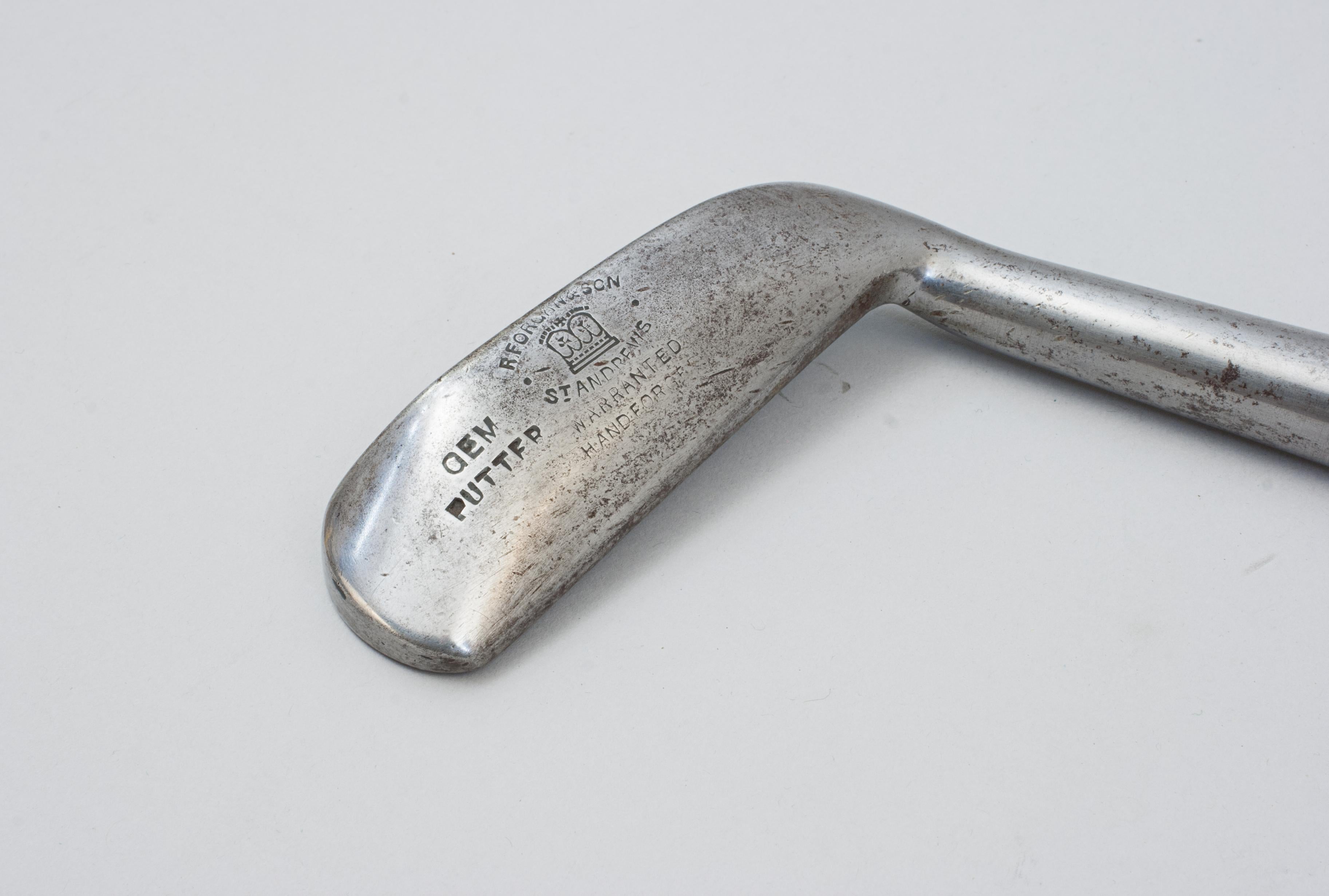 Hickory Golf Club, Putter By R. Forgan For Sale 1