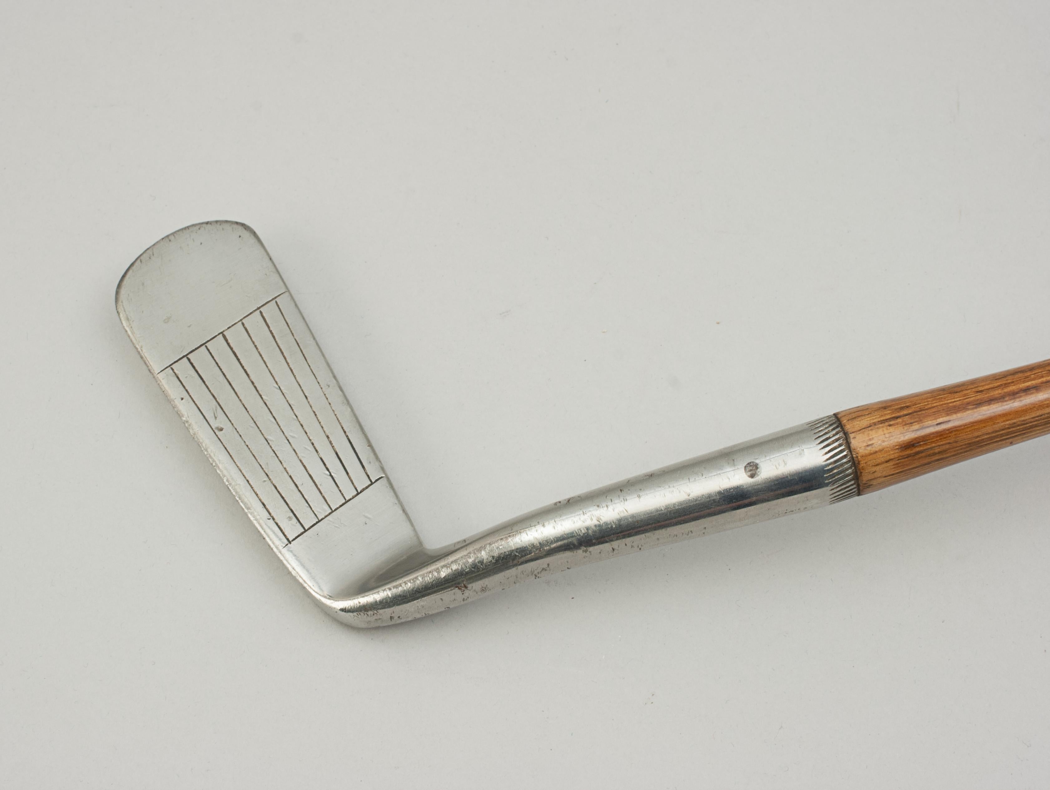 Early 20th Century Hickory Golf Club, Spalding Wryneck Putter