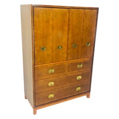 Vintage Hickory High Gentleman's Chest / Armoire