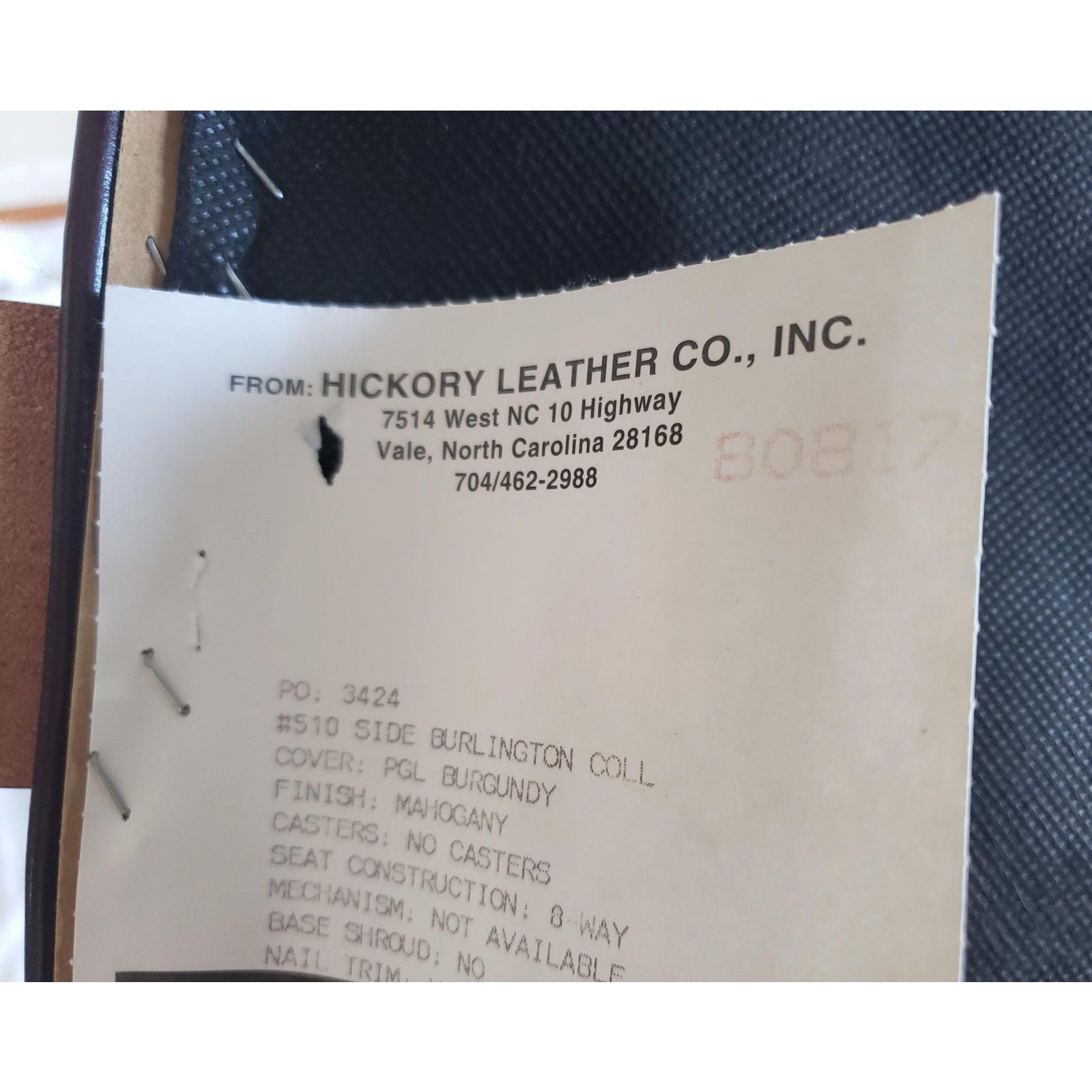 Hickory Leather Co. Chaises d'invités pour bureau exécutif en vente 3