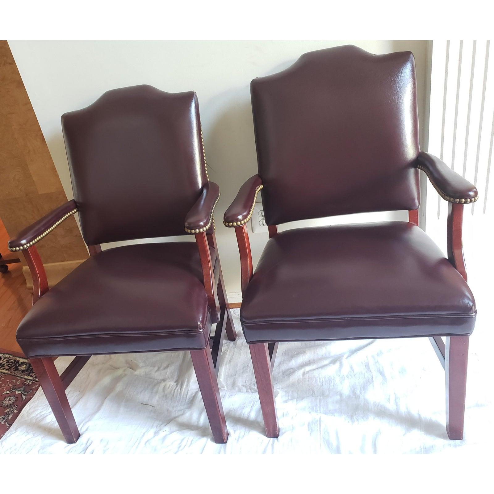 Hickory Leather Co. Excecutive Office Guest Chairs For Sale 2