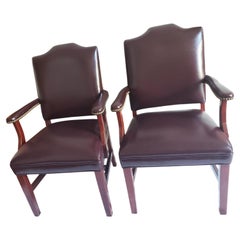 Vintage Hickory Leather Co. Excecutive Office Guest Chairs