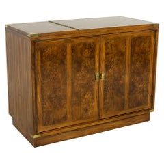 Hickory Manufacturing Company Mid Century Wurzelholz Bar Servierwagen
