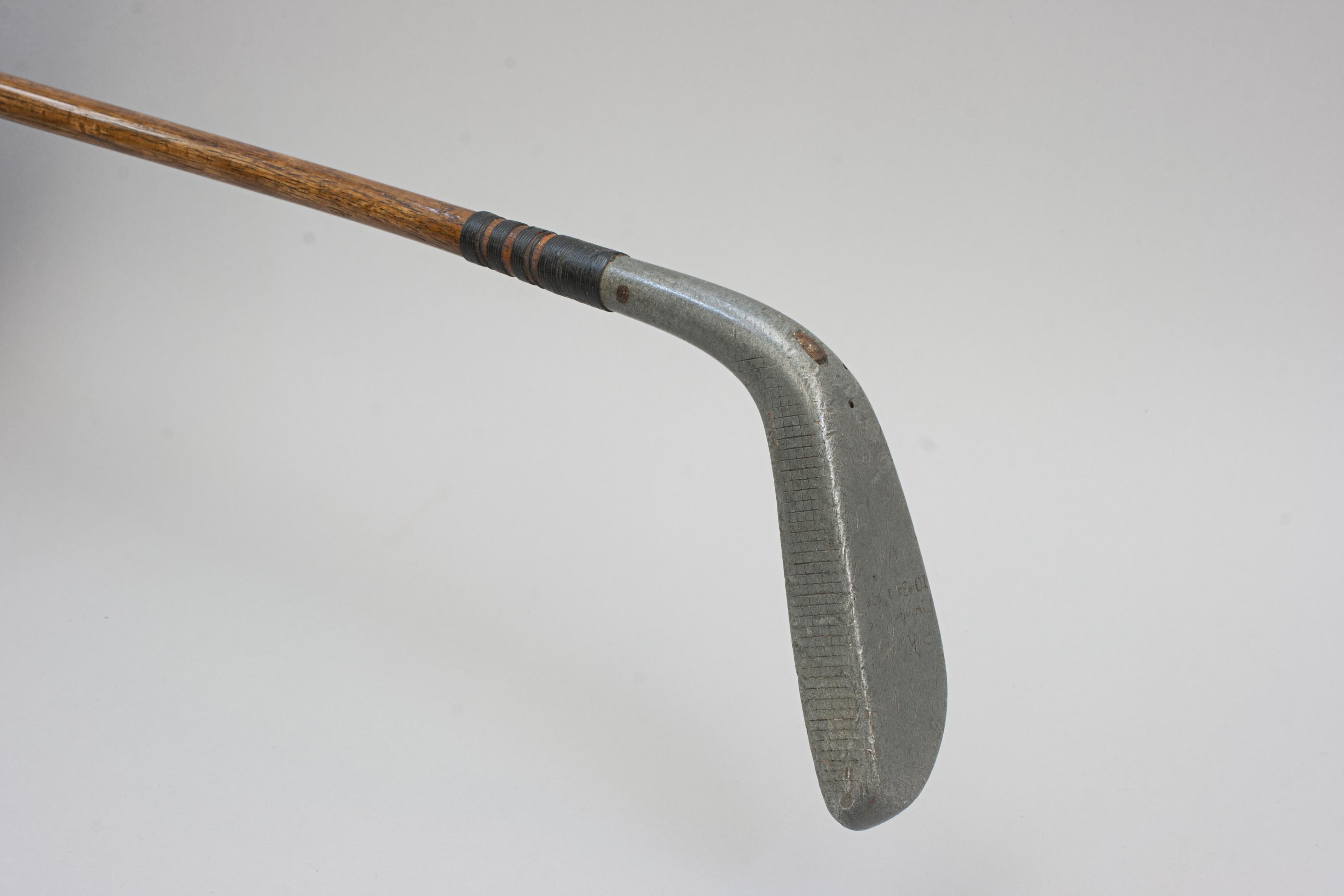 Hickory Putter With Long Nose Alloy Head, K Model For Sale 2