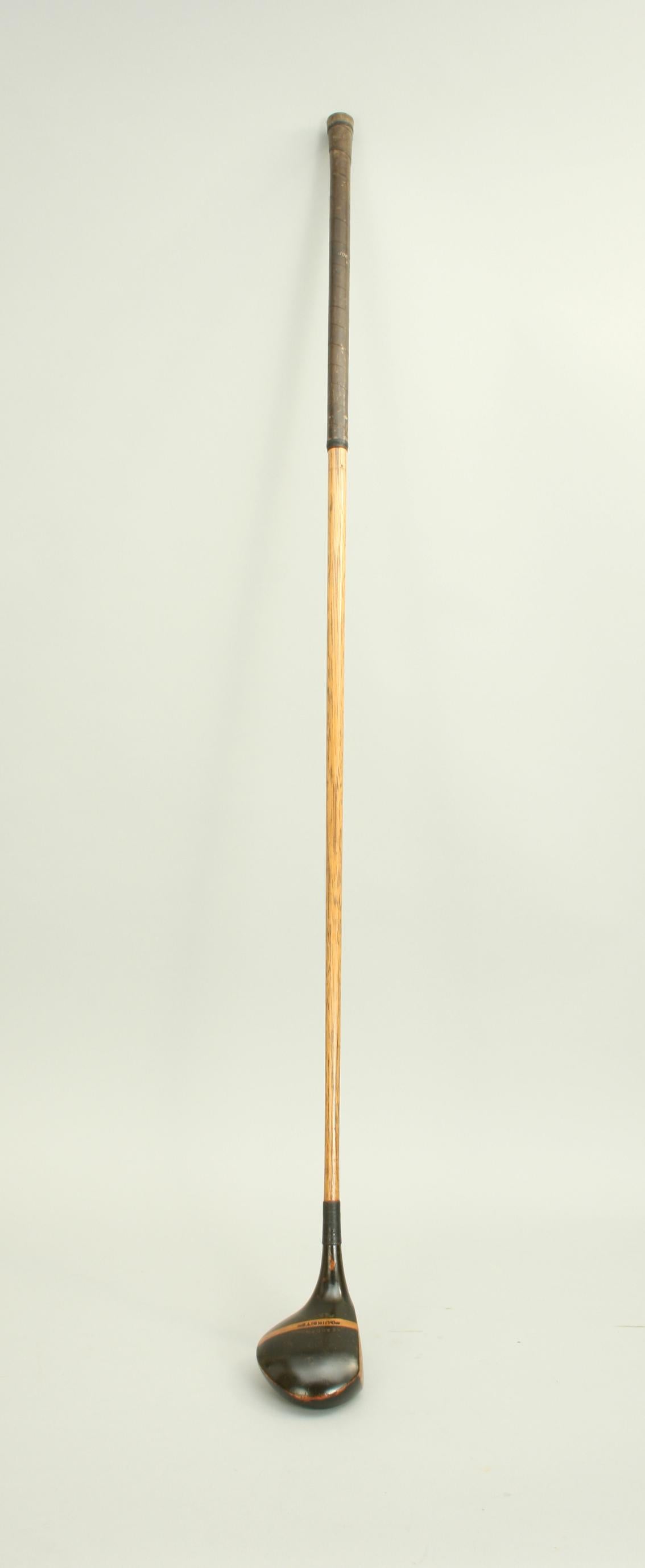 British Hickory Shafted Driver