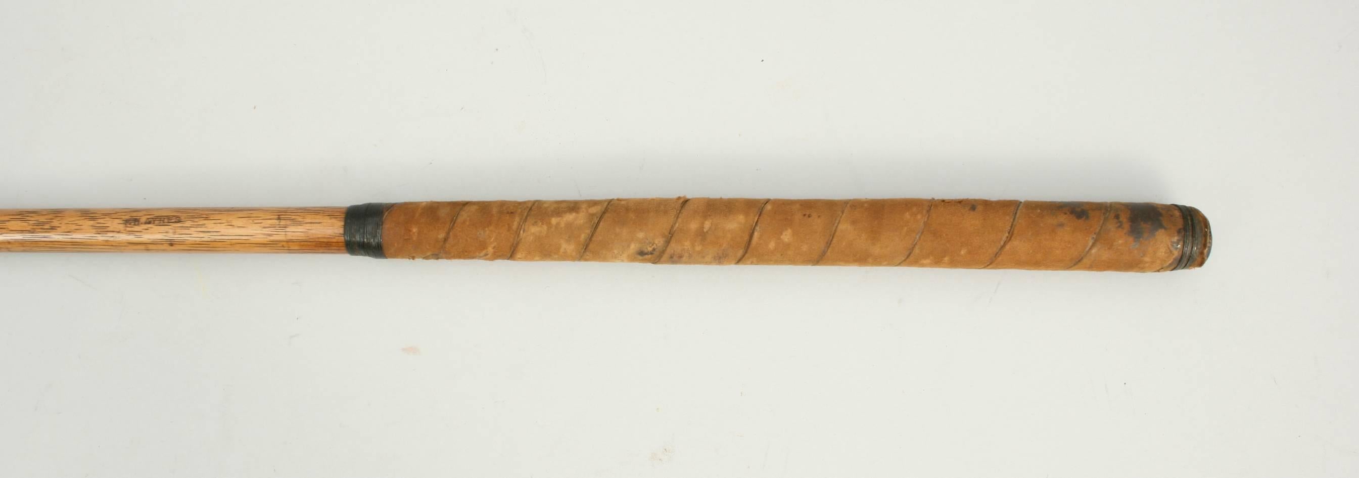 Late 19th Century Antique Hickory Shafted Golf Club, Smooth Face. 19th Century