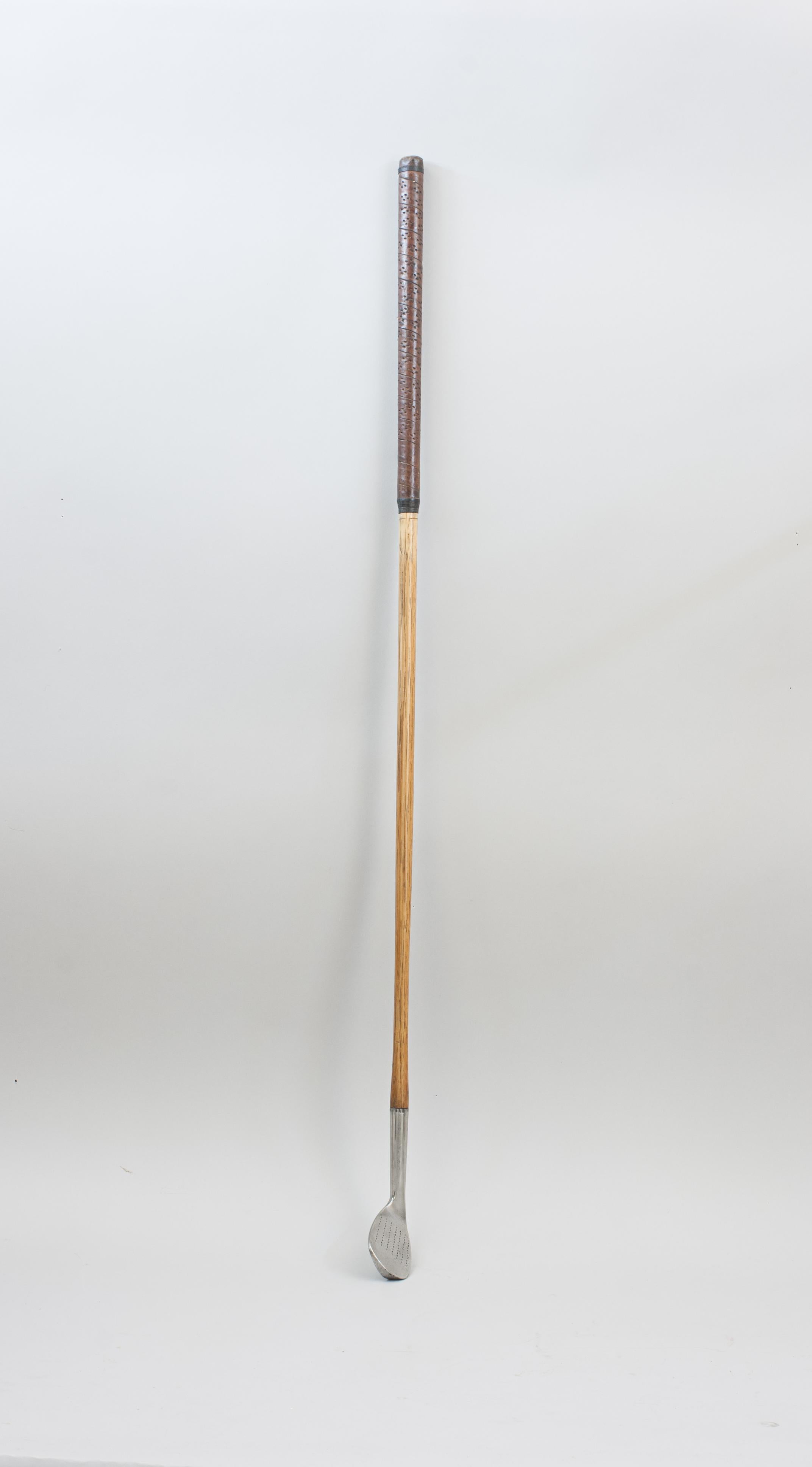 British Hickory Shafted Mashie Niblick Golf Club