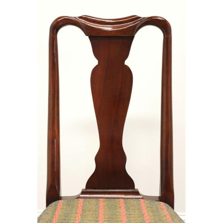 HICKORY CHAIR Mahogany Queen Anne Dining Side Chairs - Pair 3