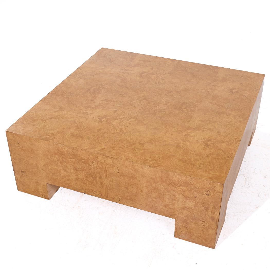 Broussin Table basse en bois de hêtre Hickory White en vente
