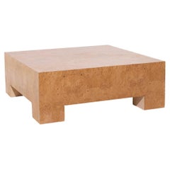 Hickory White Burlwood Coffee Table