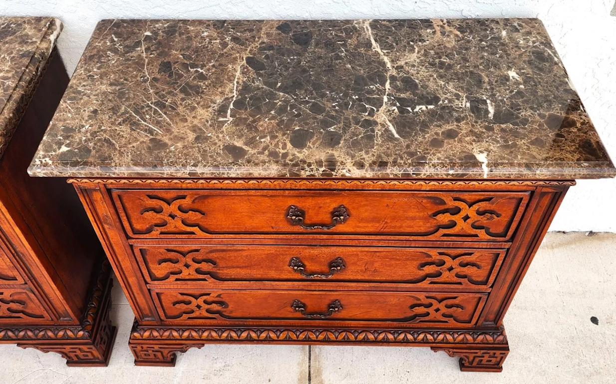 Coppia di cassettiere HICKORY White In condizioni buone in vendita a Lake Worth, FL
