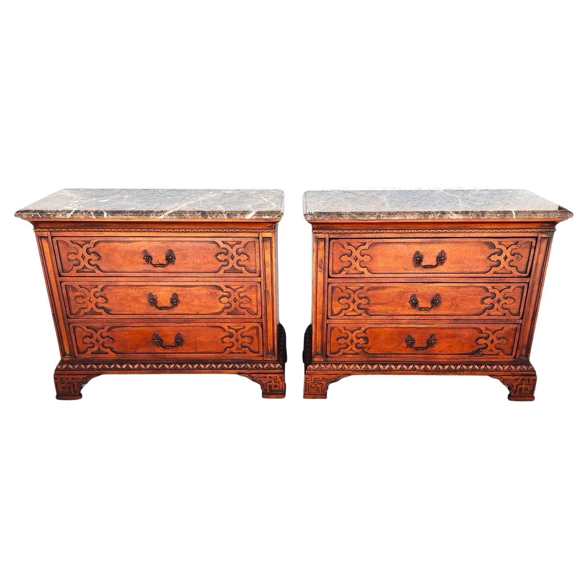 HICKORY WHITE Chest of Drawers Pair