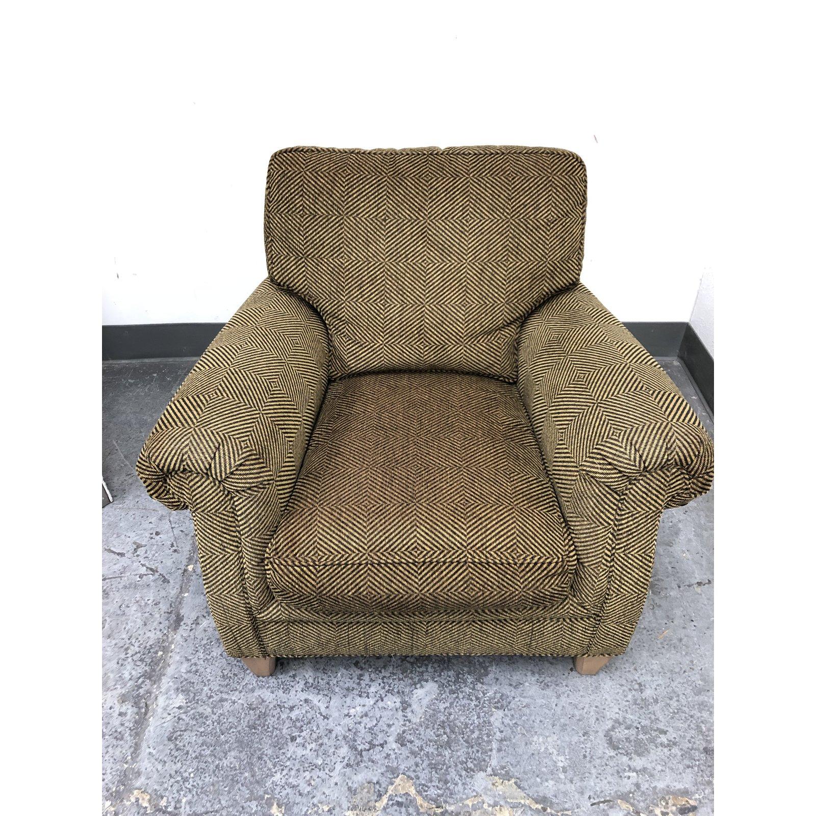 American Classical Hickory White Custom Armchair For Sale