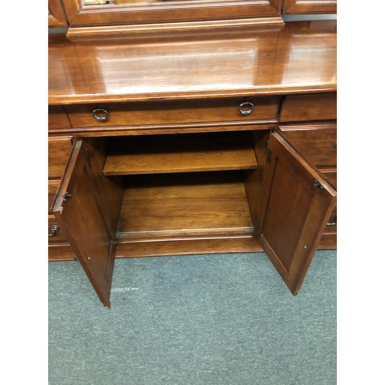 Hickory White Double Dresser And Mirror For Sale At 1stdibs
