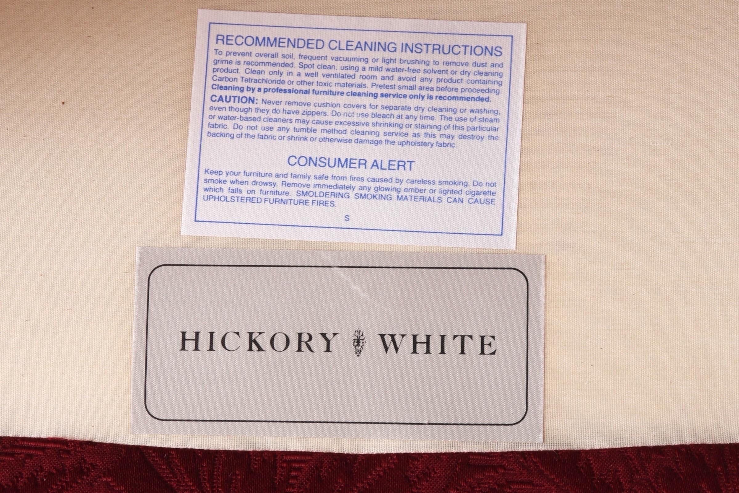 Hickory White Lounge Chairs, a Pair For Sale 1