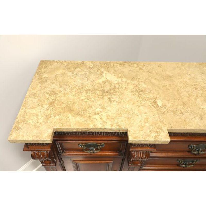 American HICKORY WHITE Monumental Legends II Marble Top Buffet / Credenza