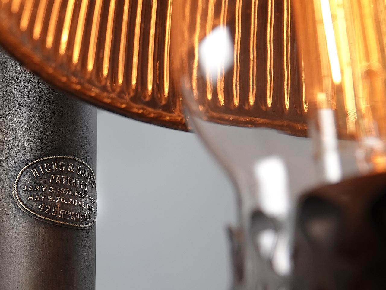 Industrial Hicks and Smith Double Railroad Car Lamp