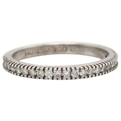 Hidalgo 0.45ctw Diamond Milgrain Wedding Band Ring in 18K White Gold