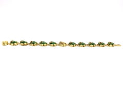 Hidalgo 18 Karat Enamel, Ruby and Diamond Frog Bracelet