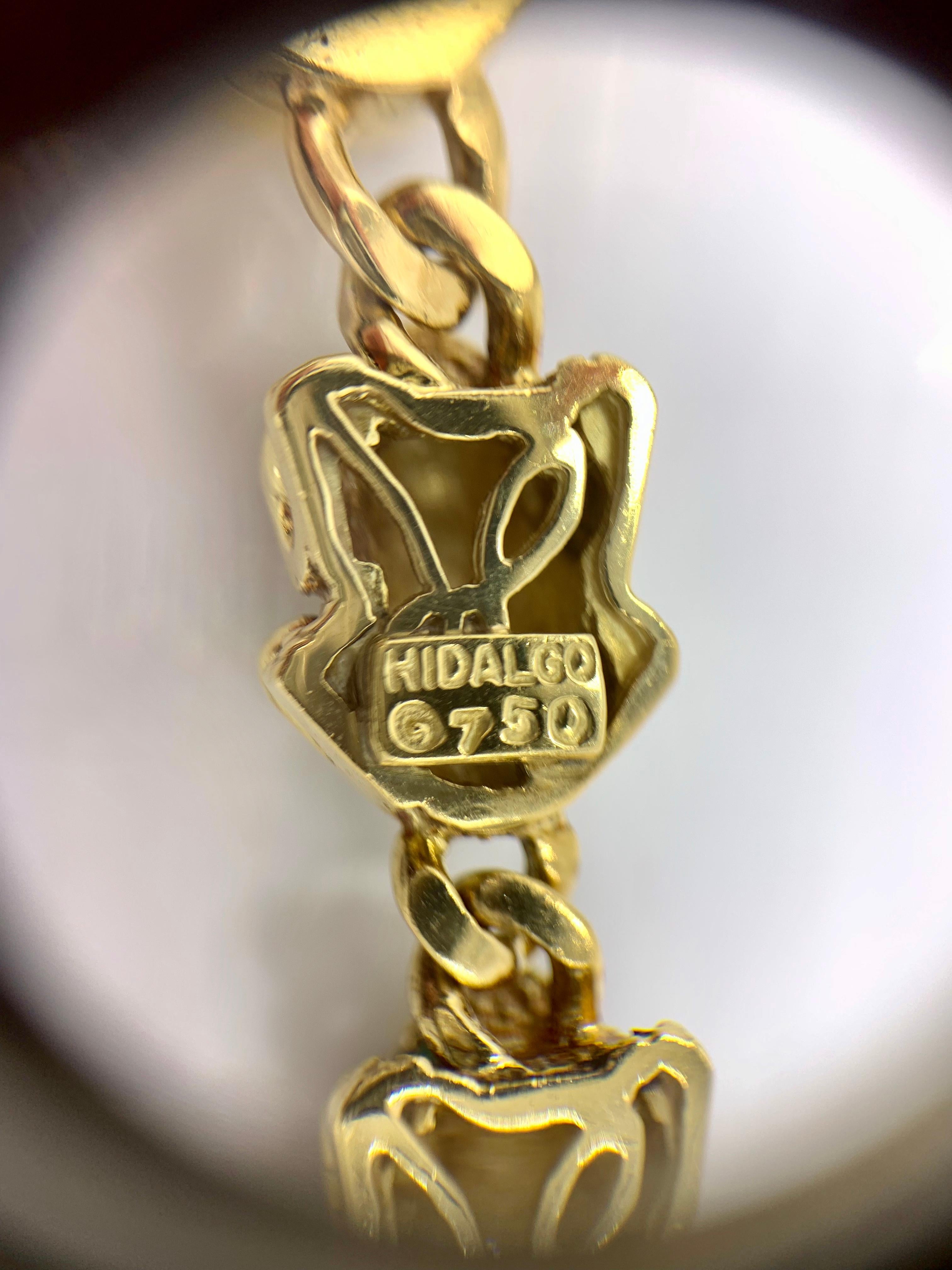 Hidalgo 18 Karat Enamel, Ruby and Diamond Frog Bracelet im Angebot 3