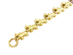 Hidalgo 18 Karat Gold and Diamond Hippo Bracelet