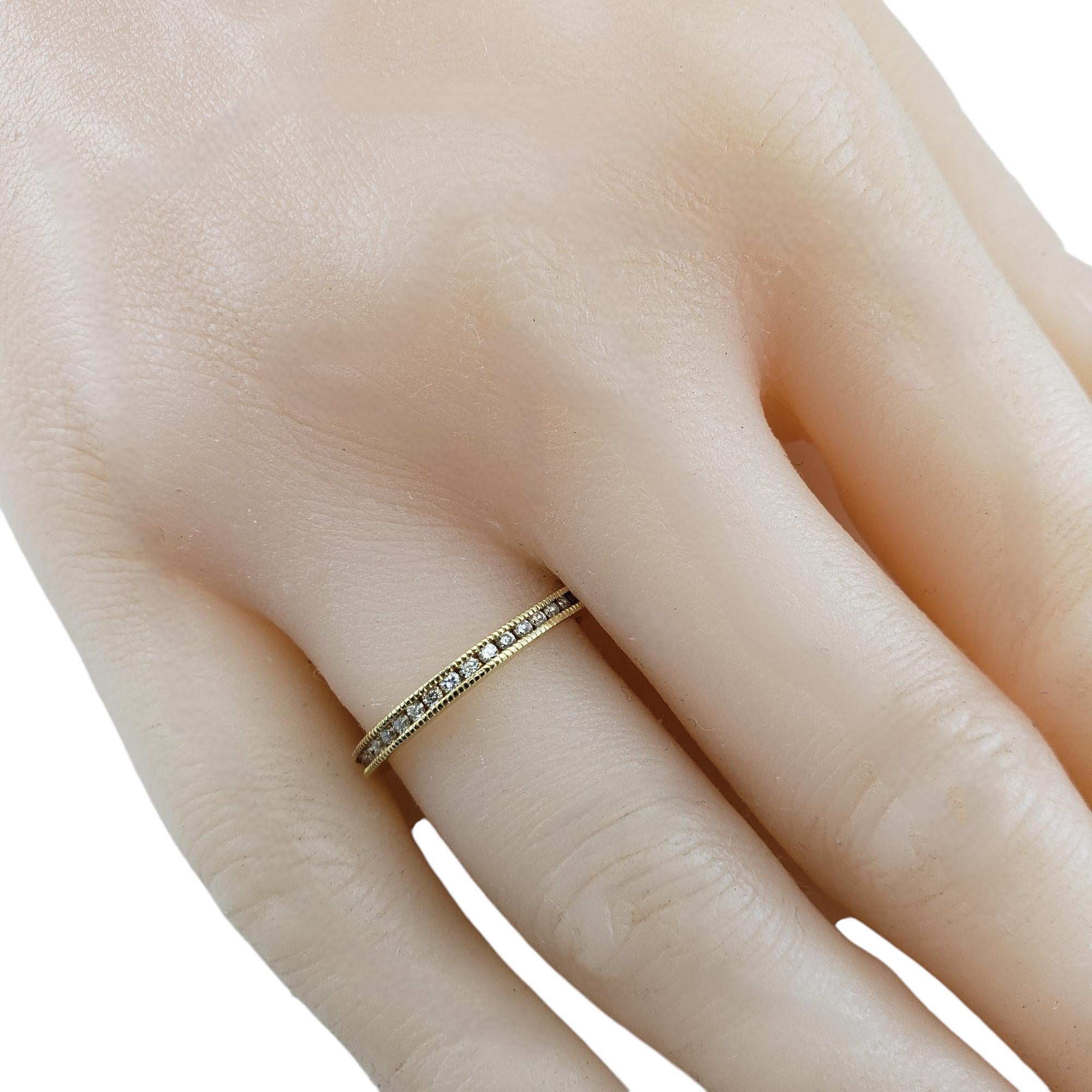 Hidalgo 18K Yellow Gold Diamond Band Ring Size 6.75 #19531 3