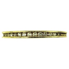 Hidalgo 18K Yellow Gold Diamond Band Ring Size 6.75 #19531