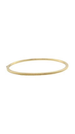 Hidalgo 18K Gelbgold Oval Seil akzentuierter Armreif Armband #16506