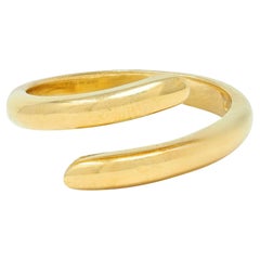 Hidalgo 1990's Or jaune 18 Karat Vintage Bypass Band Ring