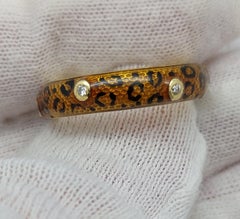 Hidalgo “Cheetah” Enamel Diamond 18KT Band