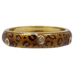 Hidalgo “Cheetah” Enamel Diamond 18KT Band