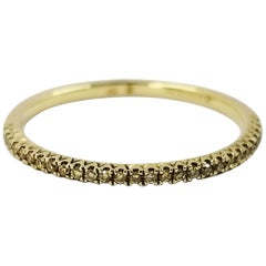 Hidalgo Fancy Yellow Diamond Microband Stack Ring