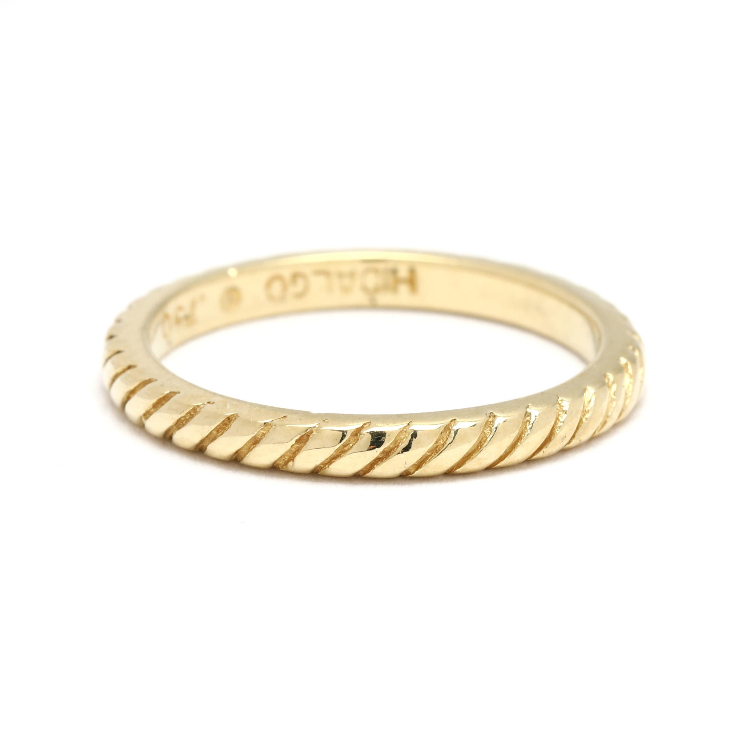 Hidalgo, bague en or jaune 18 carats, taille 4 Bon état - En vente à McLeansville, NC
