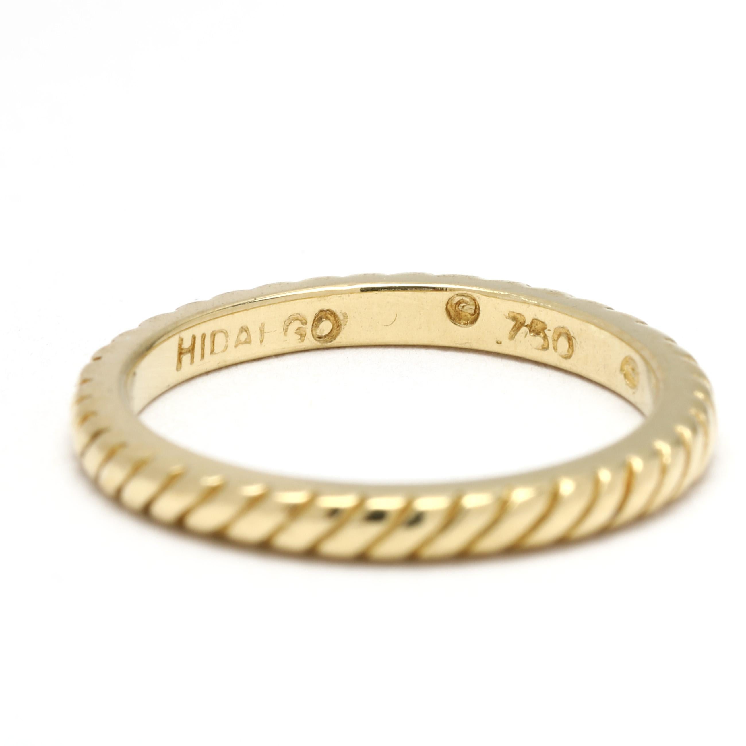 Hidalgo, bague en or jaune 18 carats, taille 4 Unisexe en vente