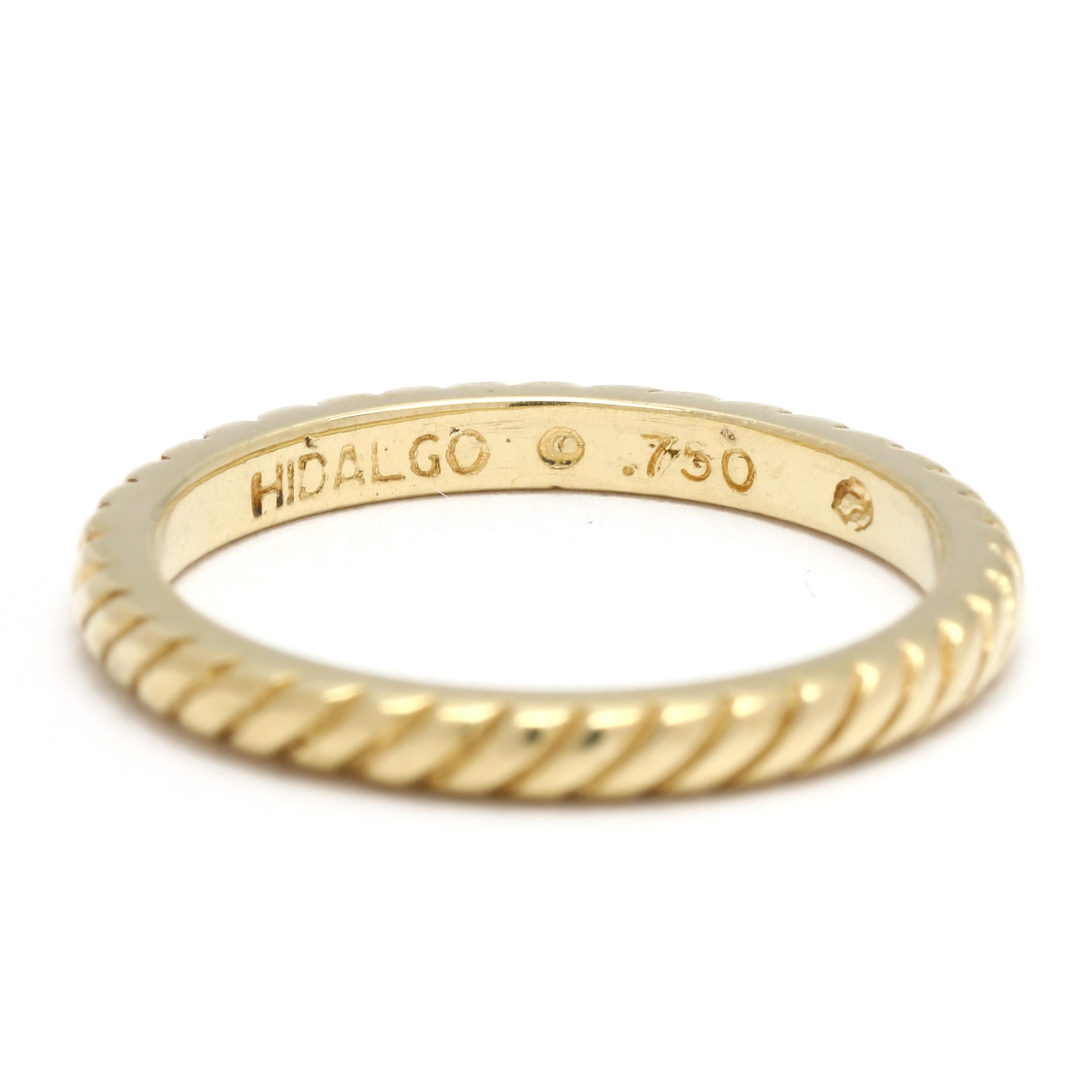 Hidalgo, bague en or jaune 18 carats, taille 4 Unisexe en vente