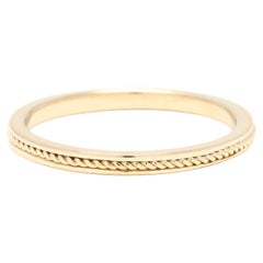 Hidalgo, bague à anneau en or jaune 18 carats, taille de bague 5,75