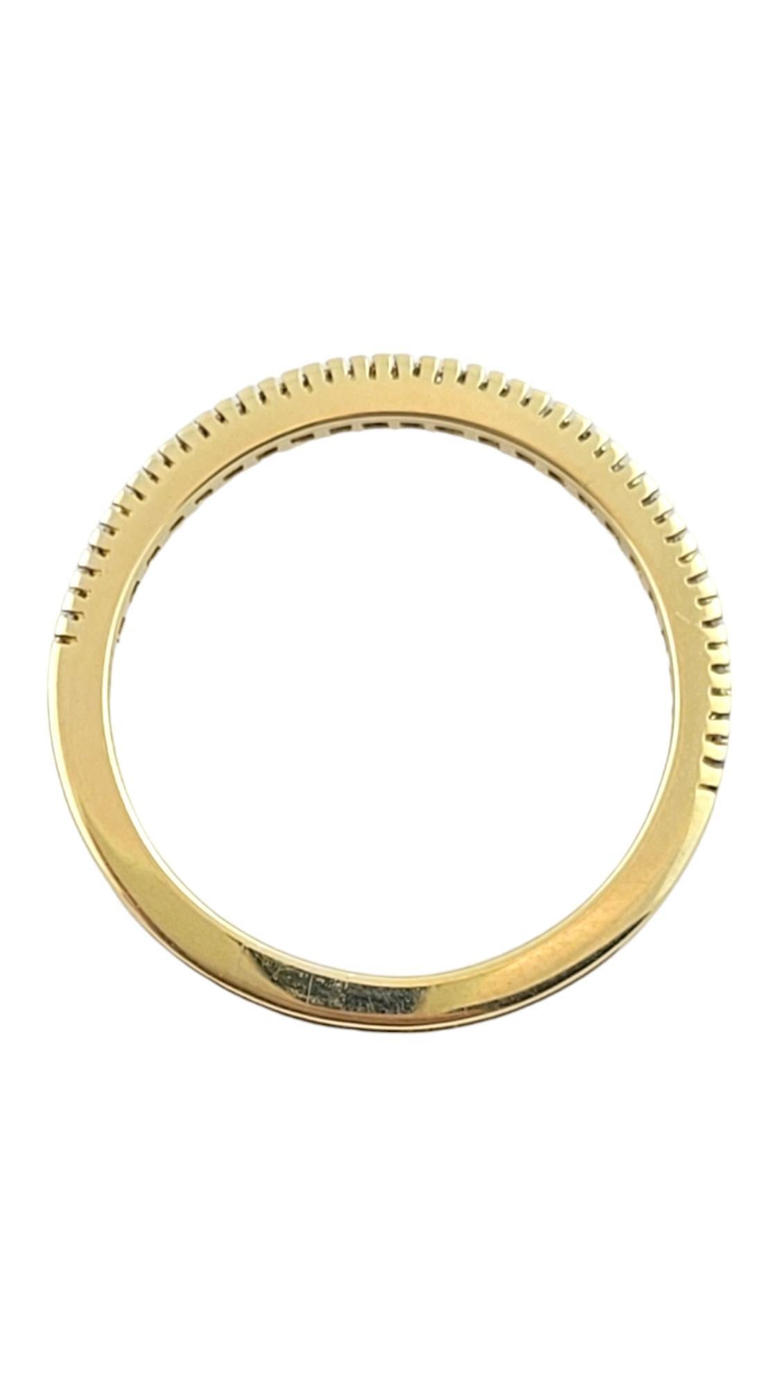 Hidalgo Milgrain 18K Yellow Gold Diamond Wedding Band Size 6.75 #18049 In Good Condition In Washington Depot, CT