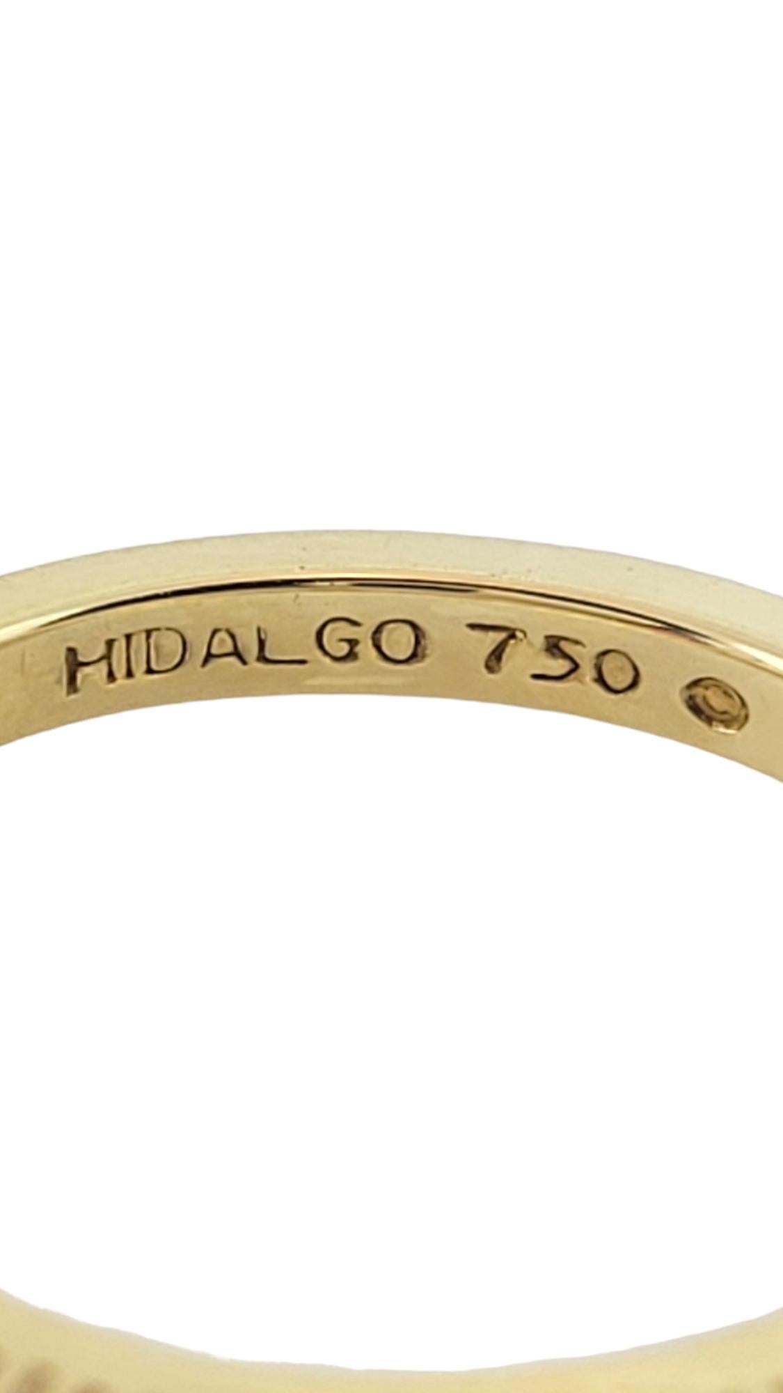 Women's Hidalgo Milgrain 18K Yellow Gold Diamond Wedding Band Size 6.75 #18049