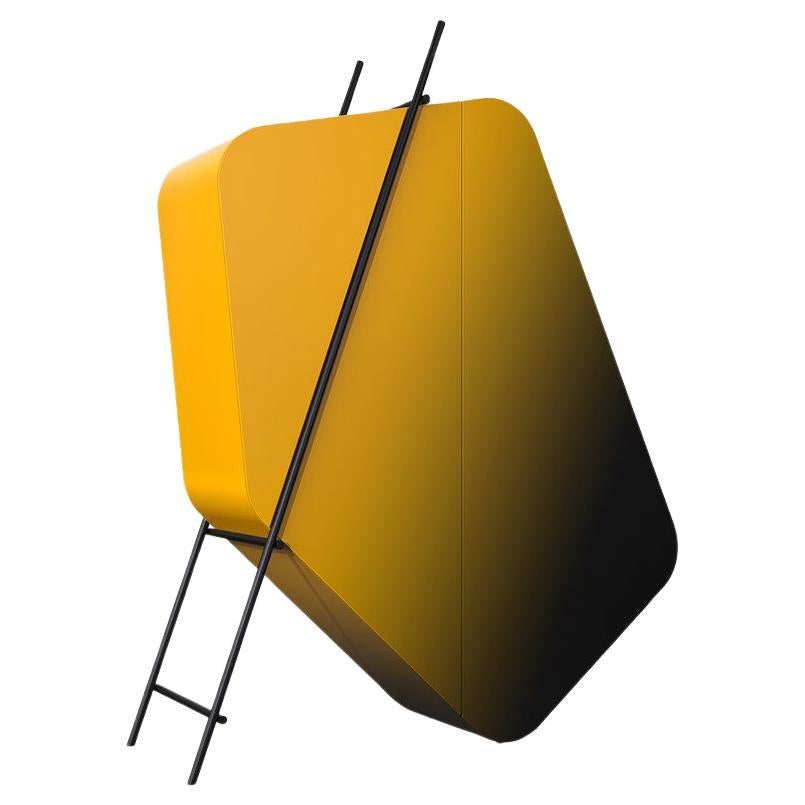 Hidalgo Yellow Black Shaded Painted Steel by Driade For Sale