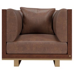 Fauteuil Hidden en cuir