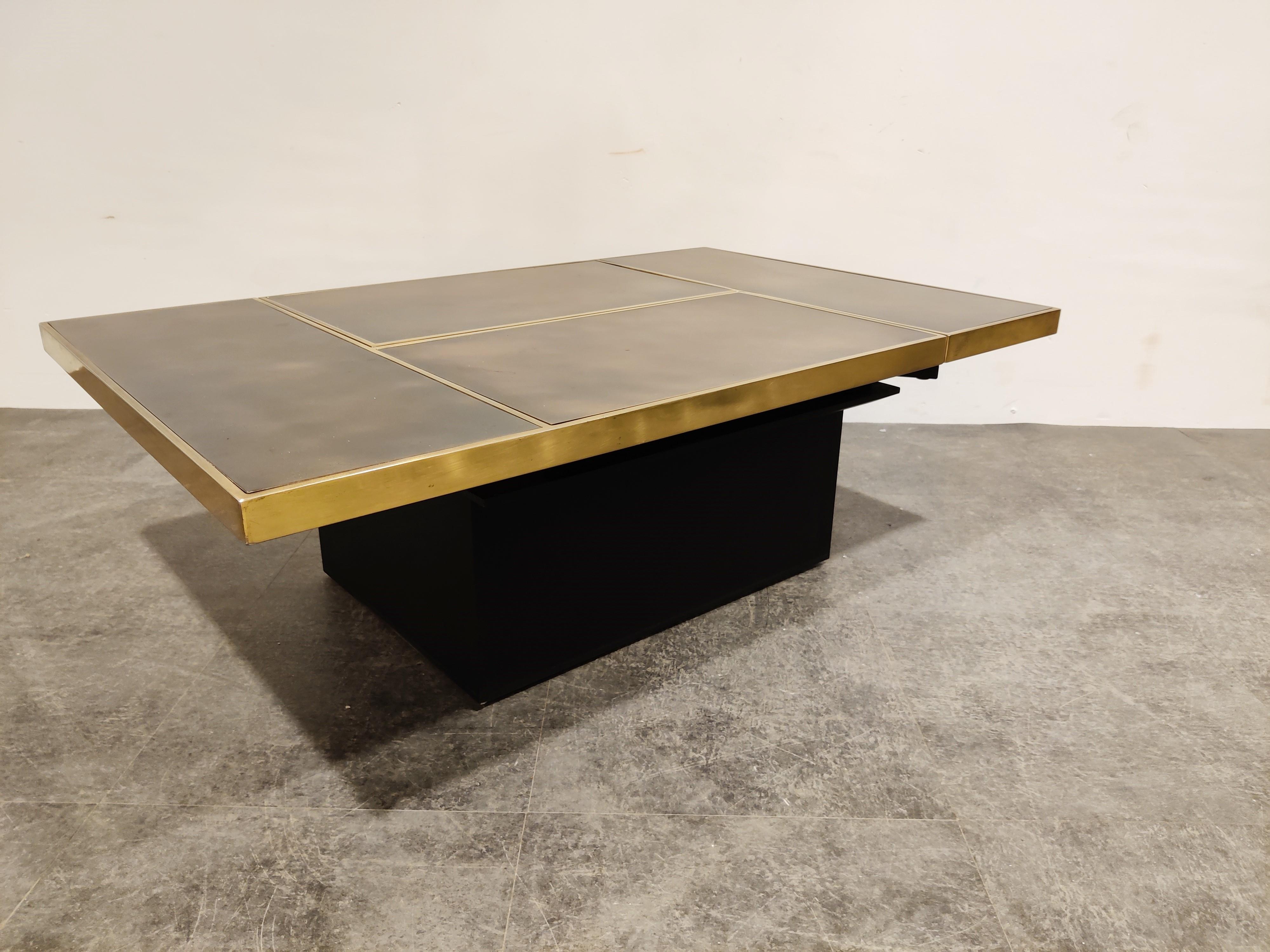 Hidden Bar Coffee Table by Willy Rizzo, 1970s 8
