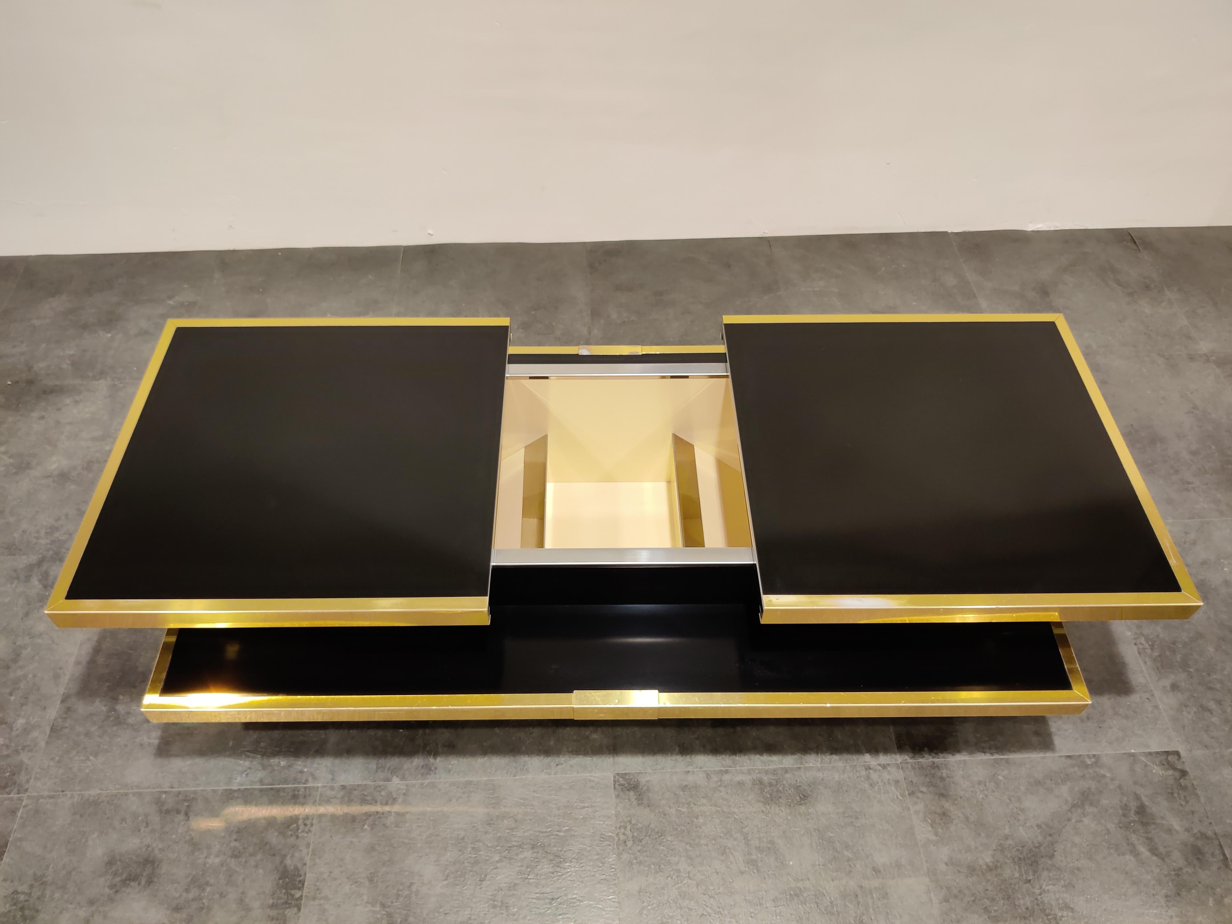 Late 20th Century Hidden Bar Coffee Table by Willy Rizzo, 1970s