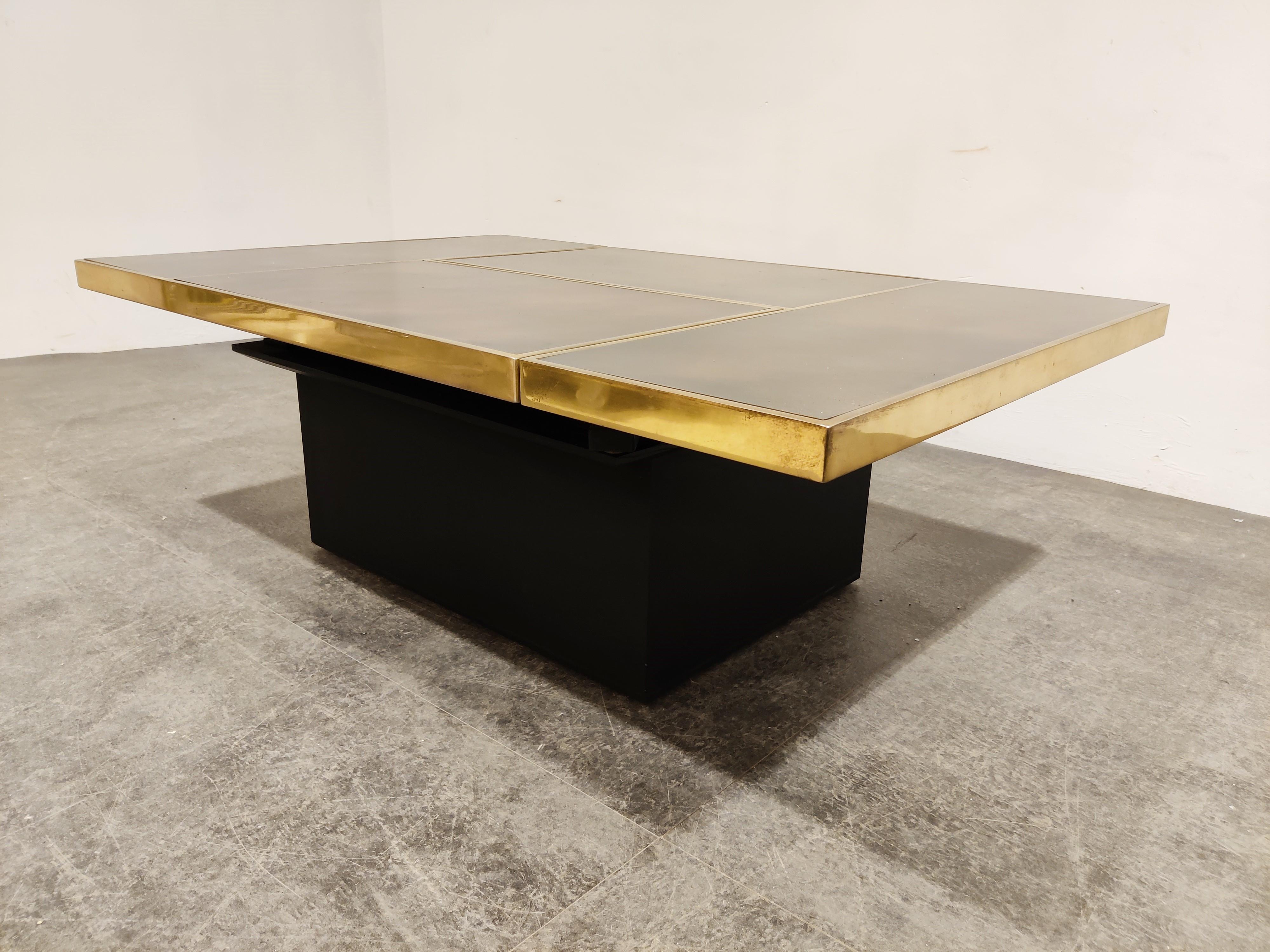 Hidden Bar Coffee Table by Willy Rizzo, 1970s 2