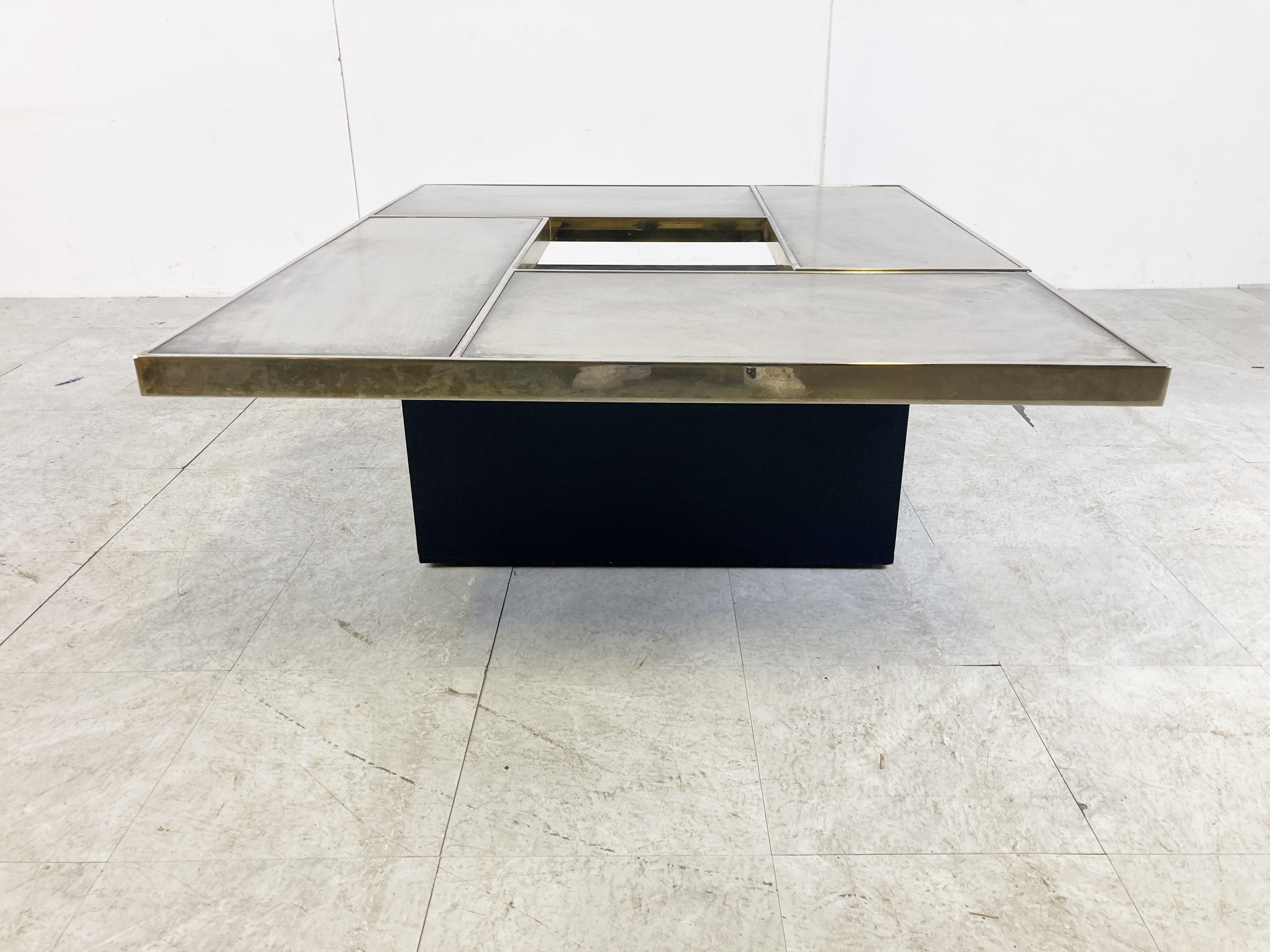 Hidden Bar Coffee Table by Willy Rizzo, 1970s 2