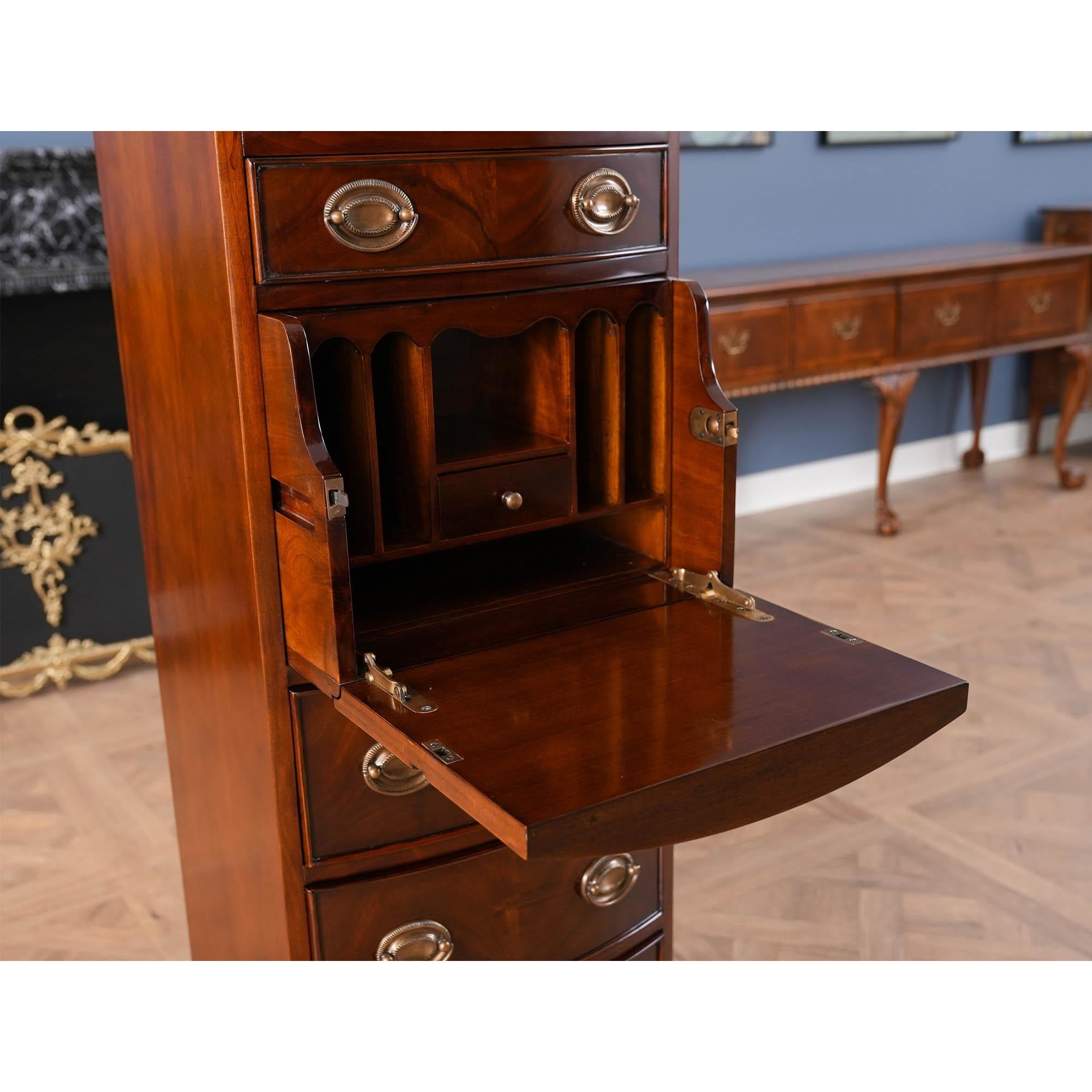 Mahogany Hidden Drawer Desk For Sale