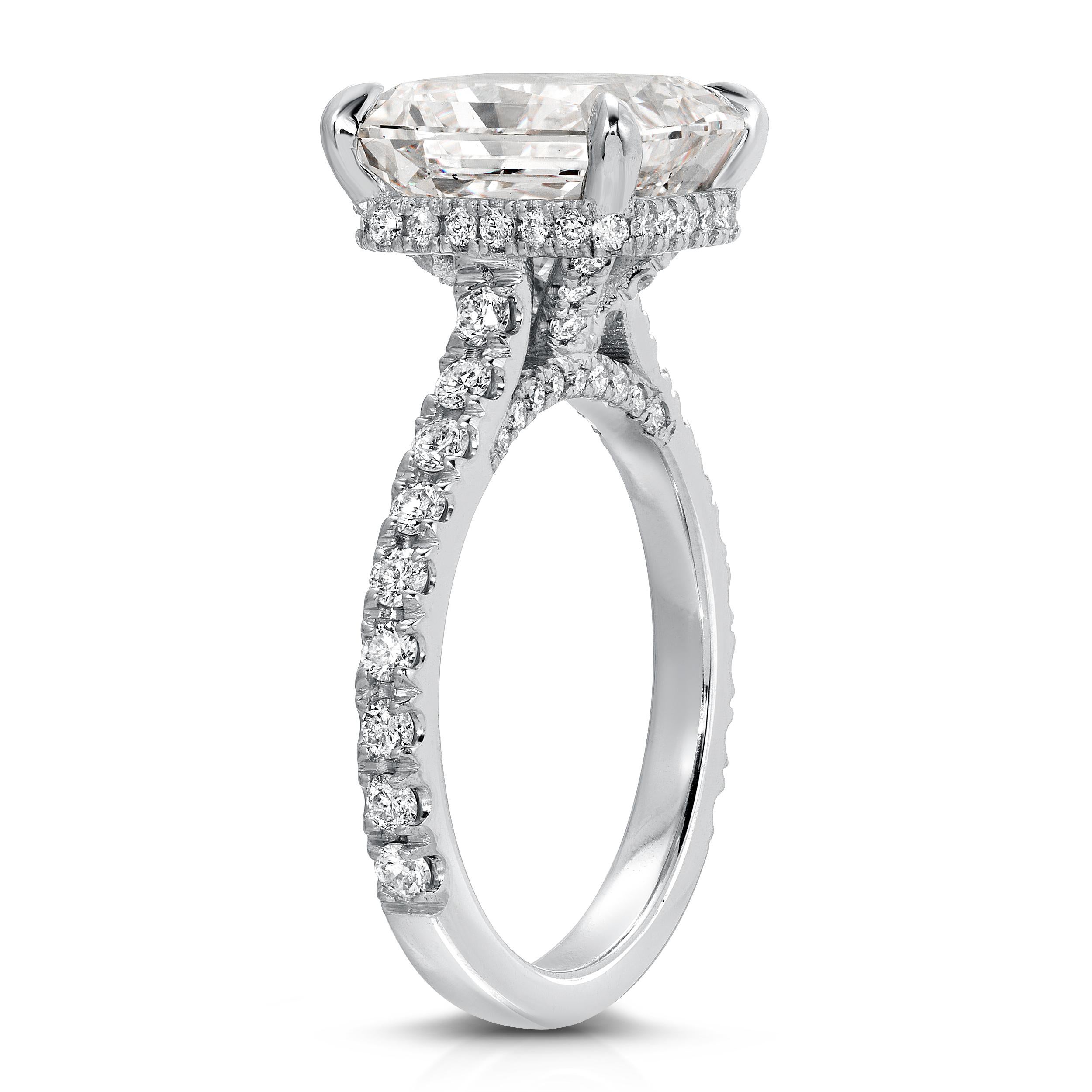 princess cut diamond ring with hidden halo