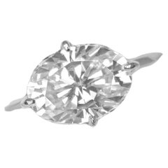 Hidden Halo Ring Oval Cut Moissanite Ring 925 Sterling Silver Solitaire Ring.