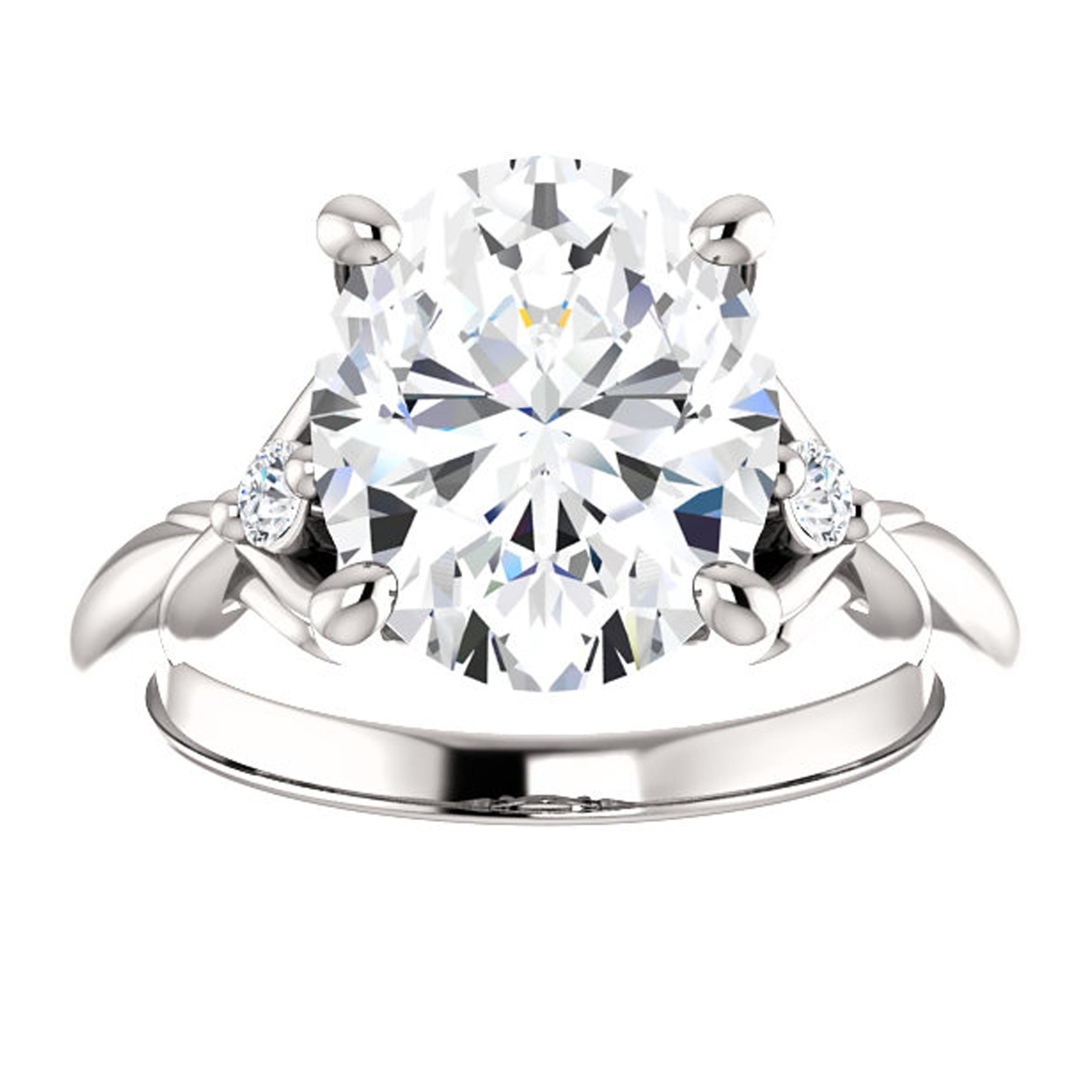 cathedral style engagement ring